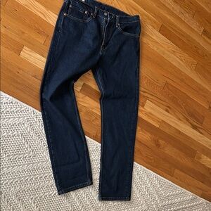 Men's Dark Blue Levi 505 Jeans 34x32